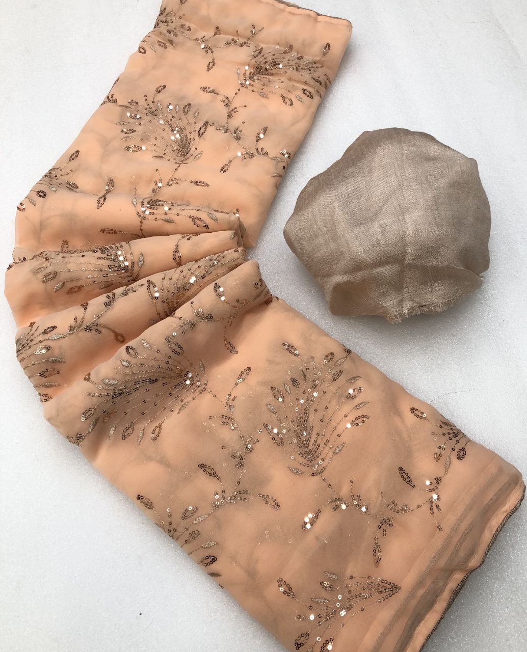 Vegaz Georgette With Embroidery Work Saree