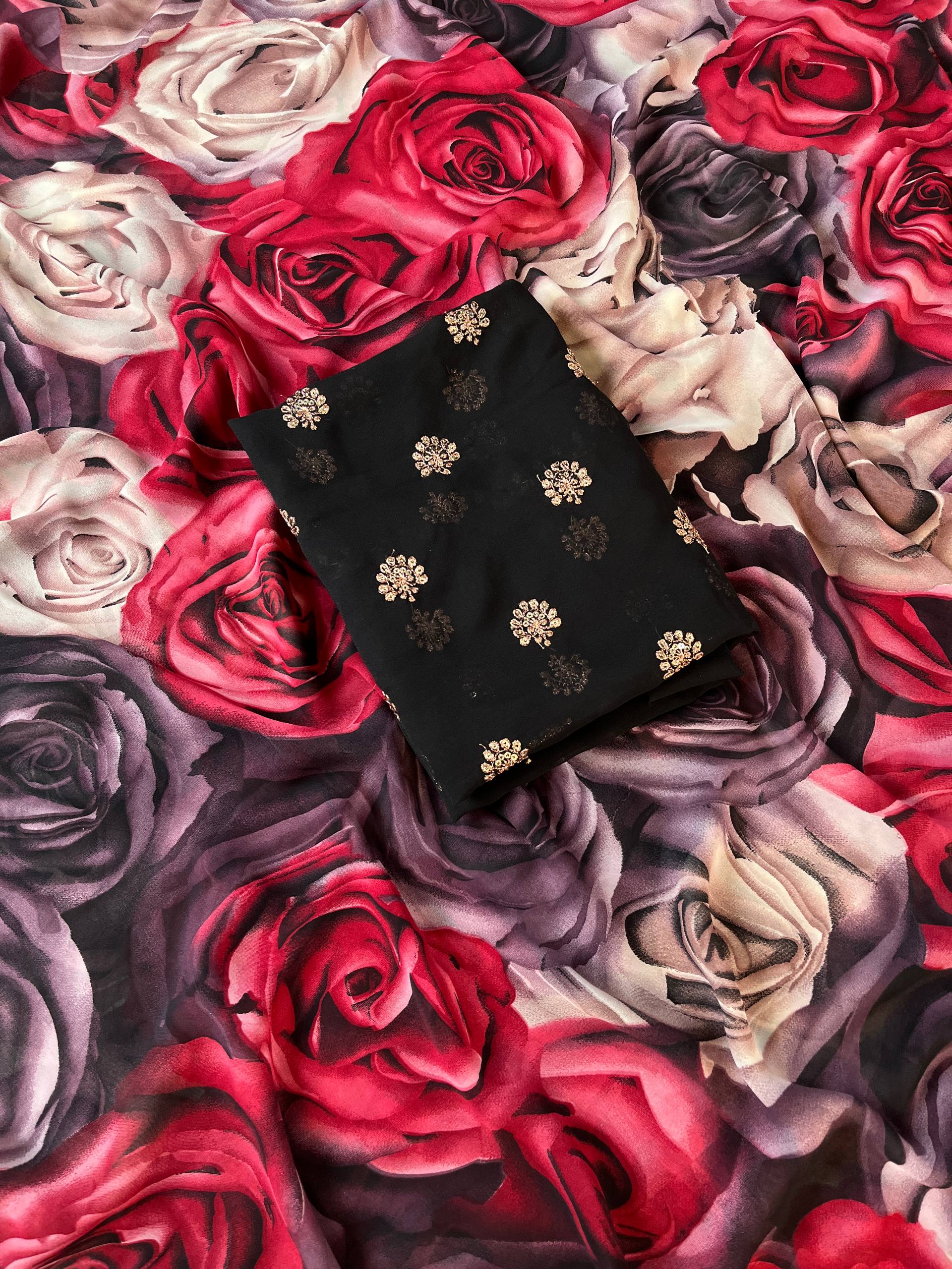 Angelica Weightless Chiffon With Floral Print Saree