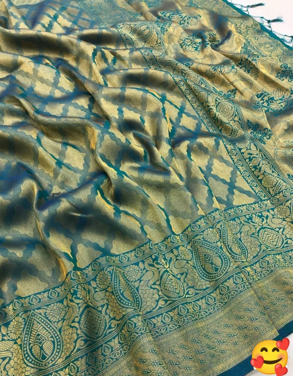 Kaya Silk Kubbera Pattu Zari Weaving Saree