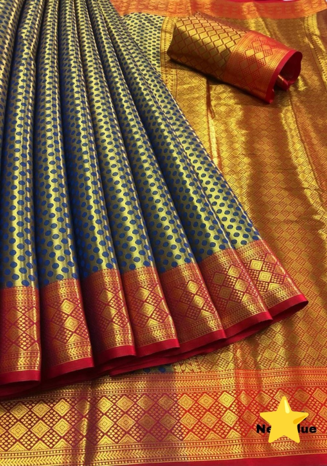 Chanchal Kanjiviram Silk Gold Zari Weaving Saree
