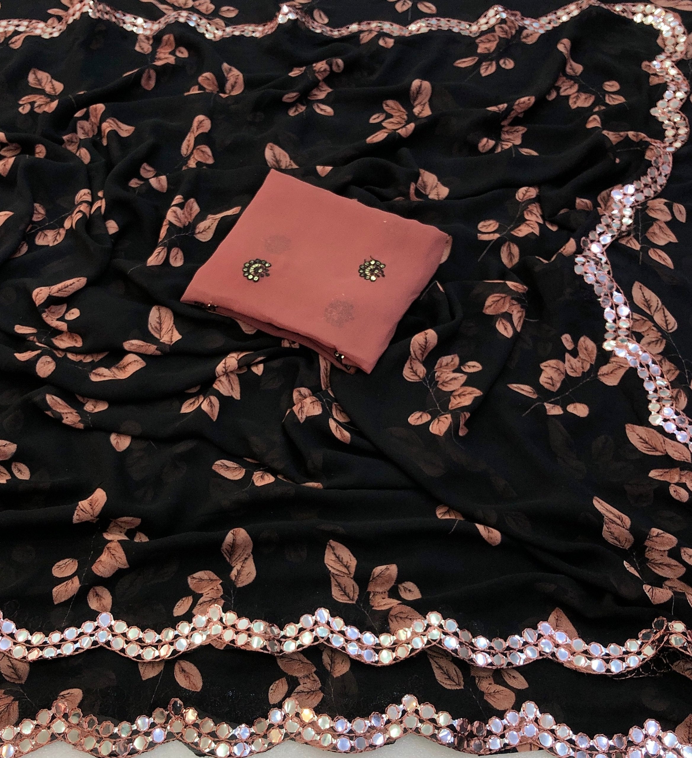 Rinera 2 Soft Weightless Chiffon Floral Print Saree