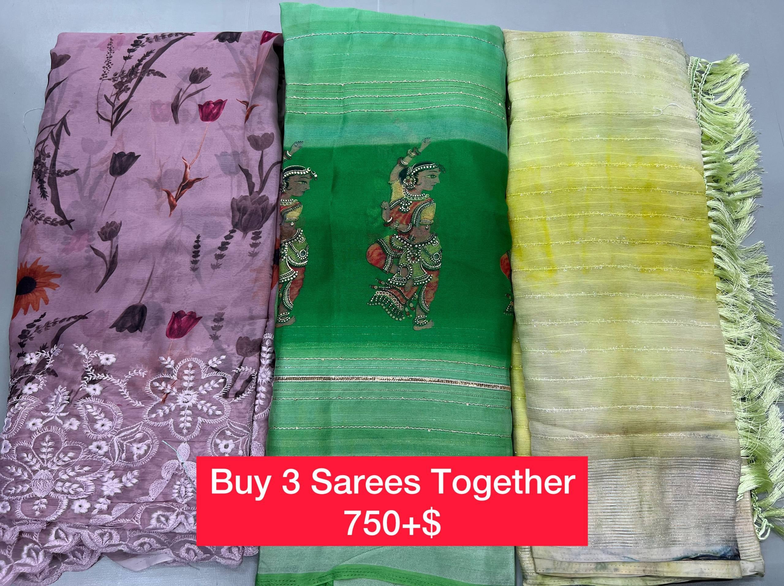 BUY 3 SAREES TOGETHER