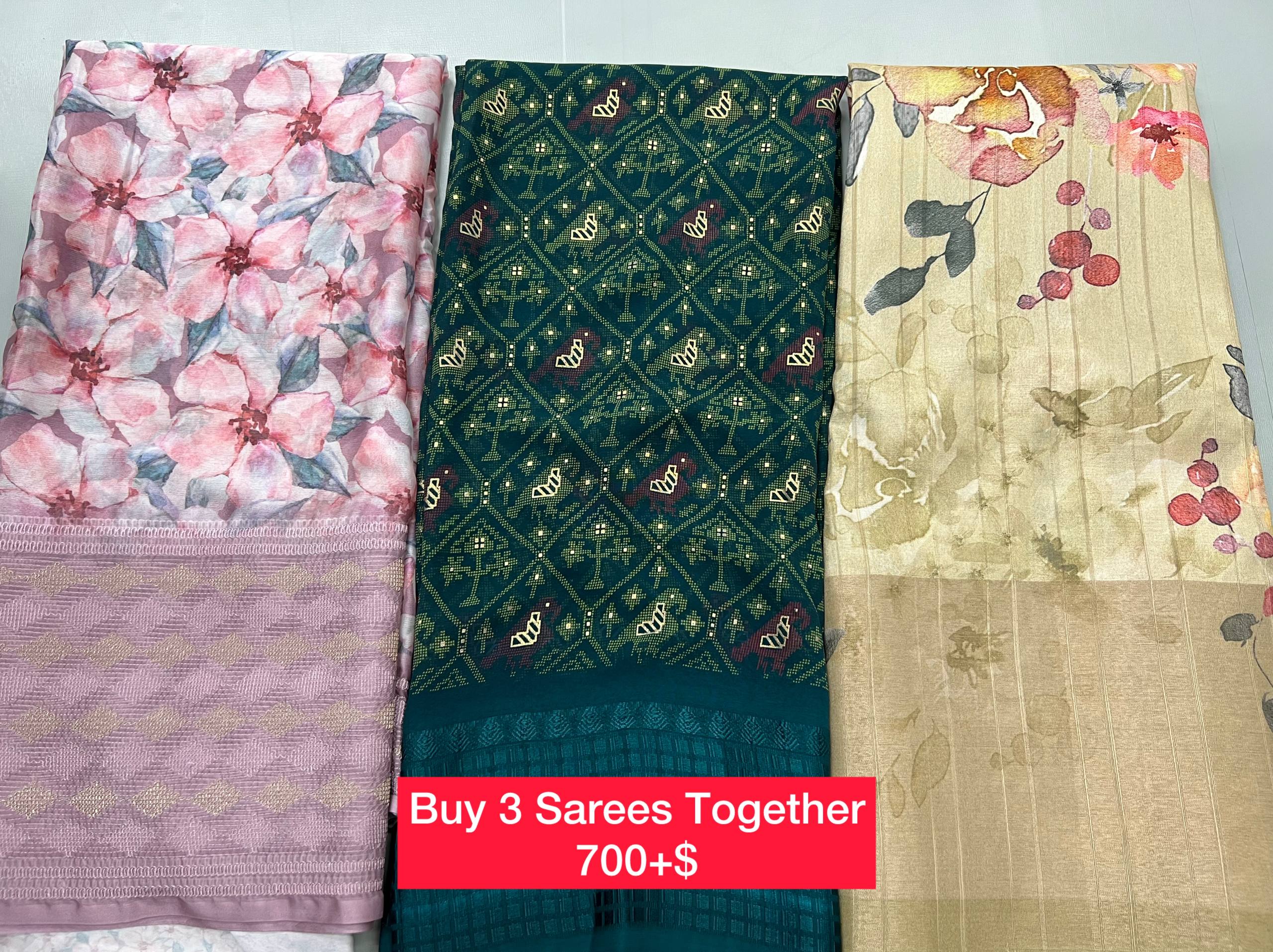 BUY 3 SAREES TOGETHER