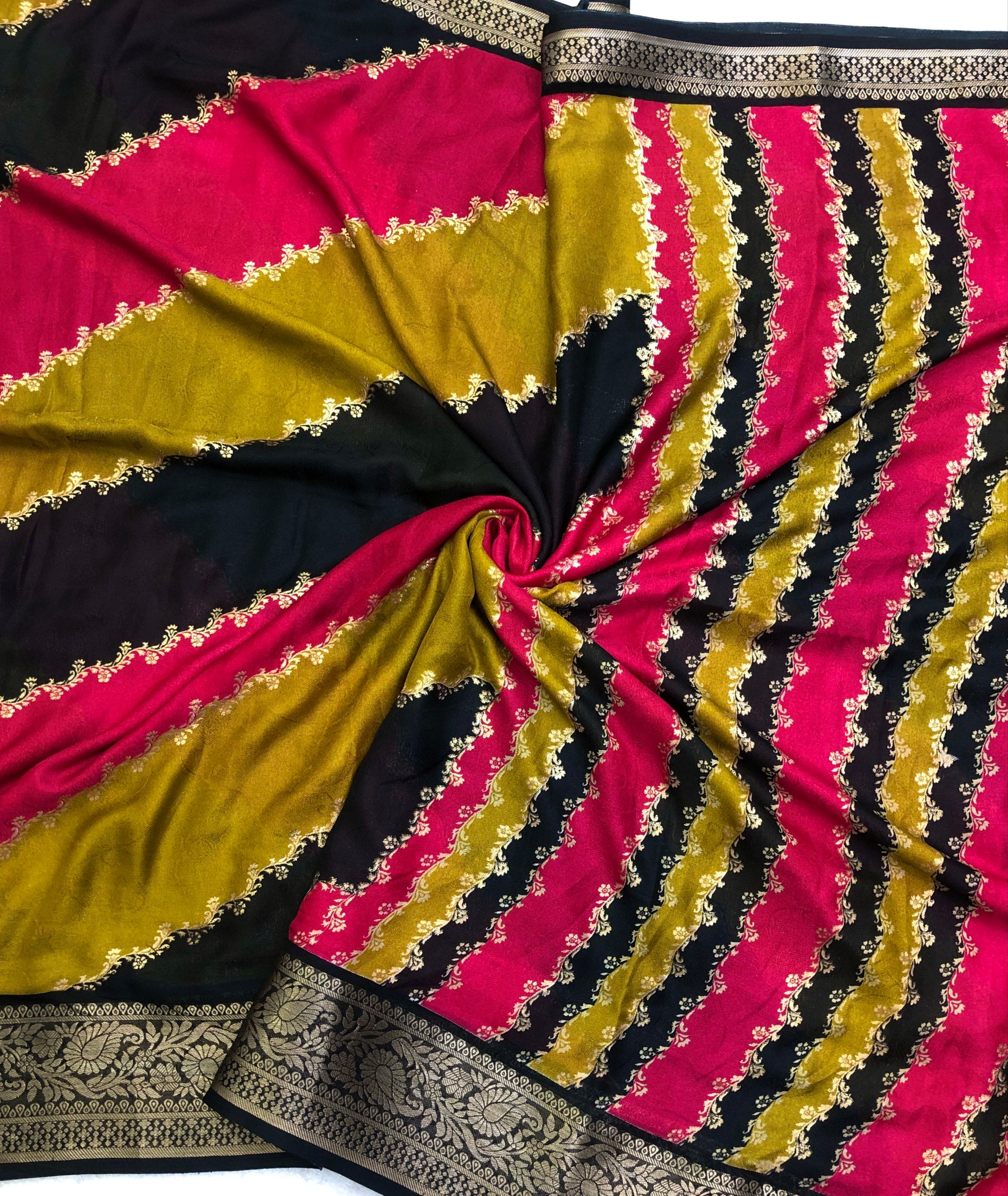 Raabta  Dola Mass Mello Foil Printed Saree