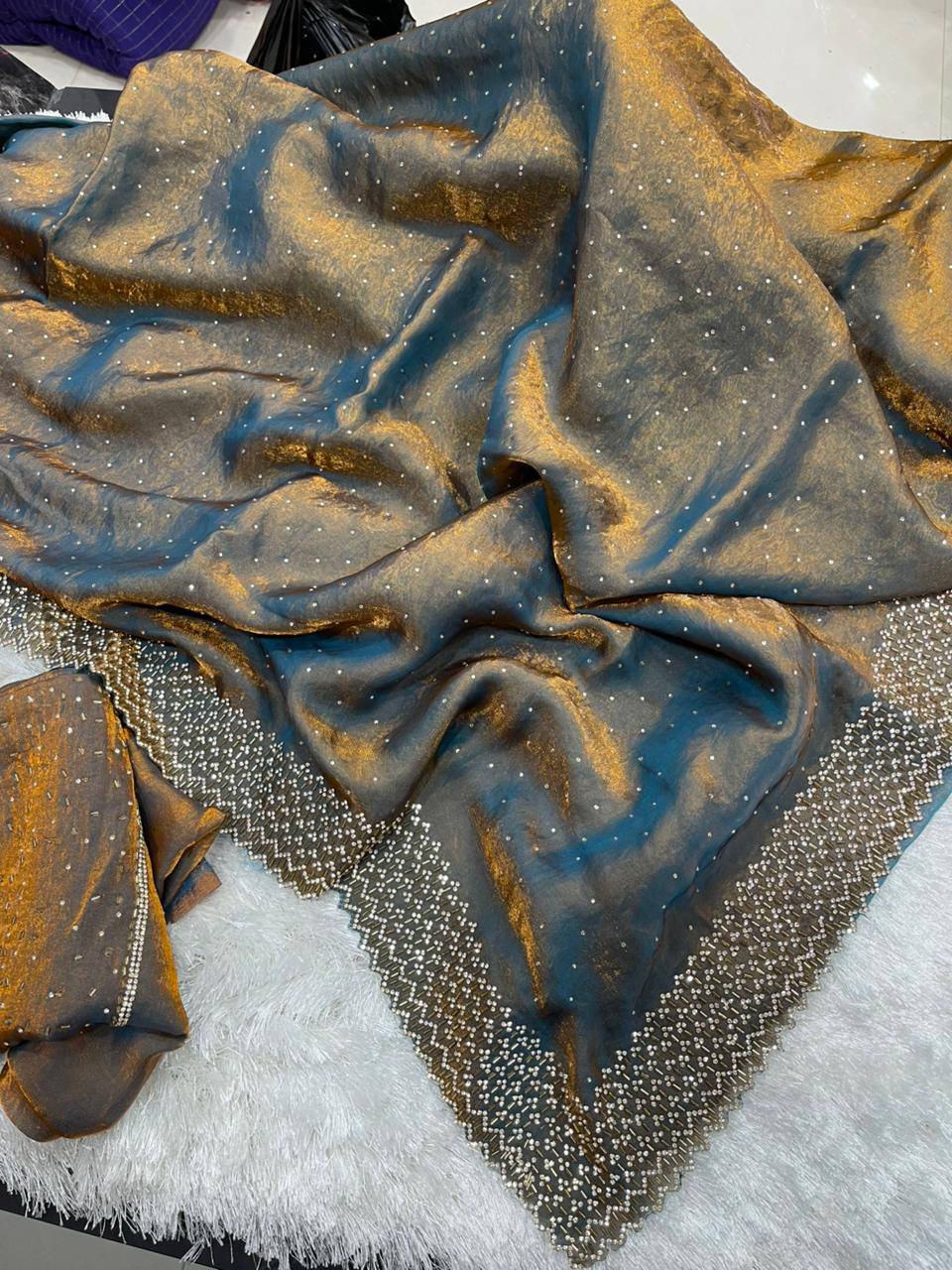 Grows Space Silk Jarkhan Work Saree