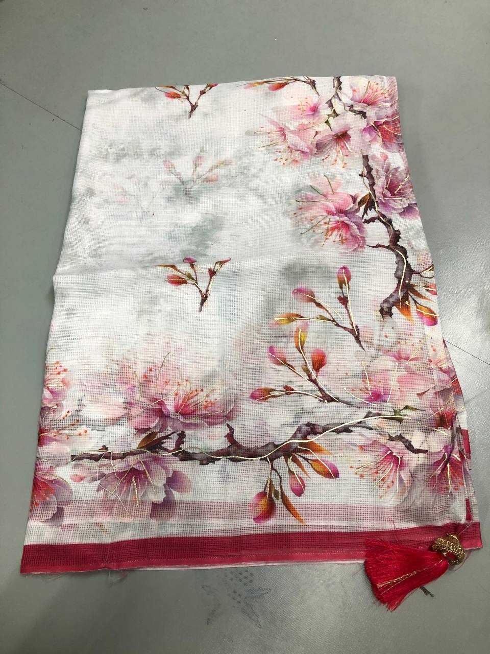 FANCY PRINTED & EMBROIDERY WORK SAREE