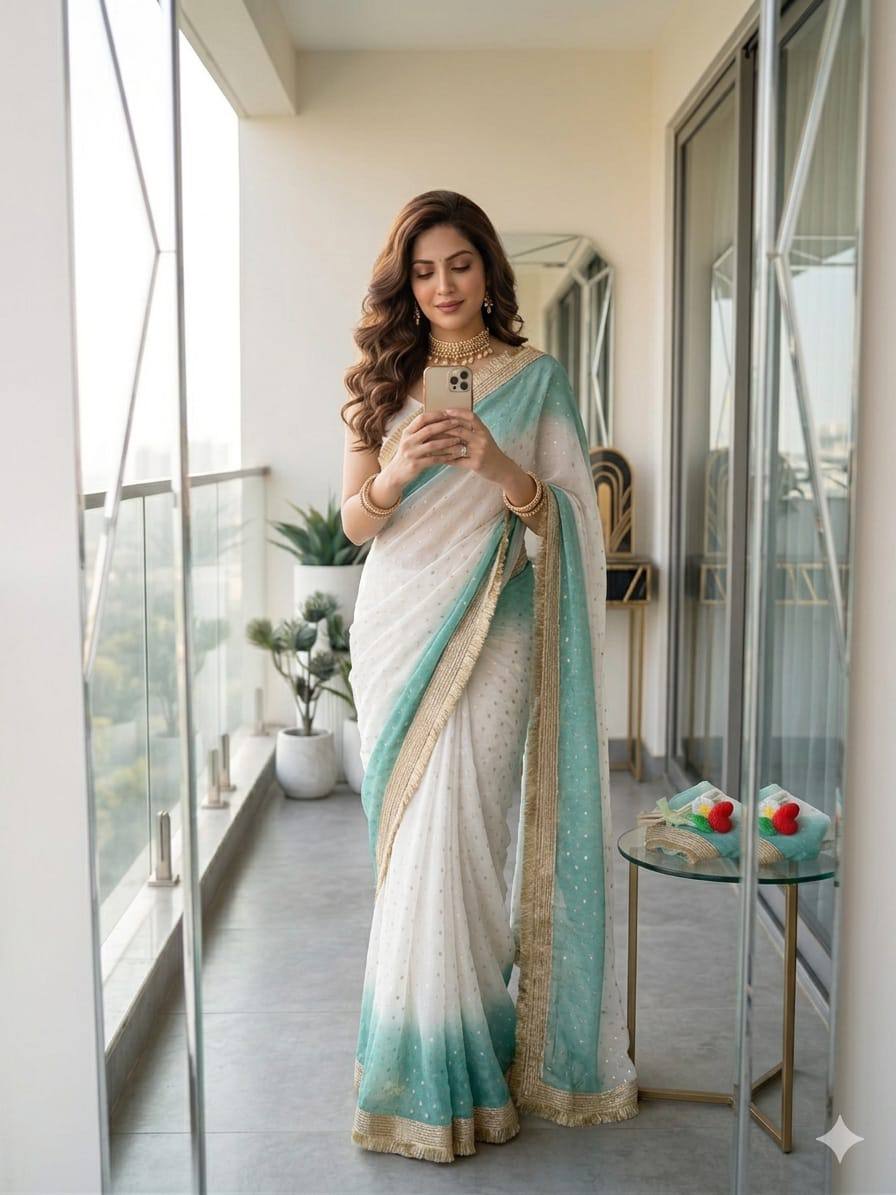 Rovena Fendy Sartin Weaving Jaquard lining Padding Saree