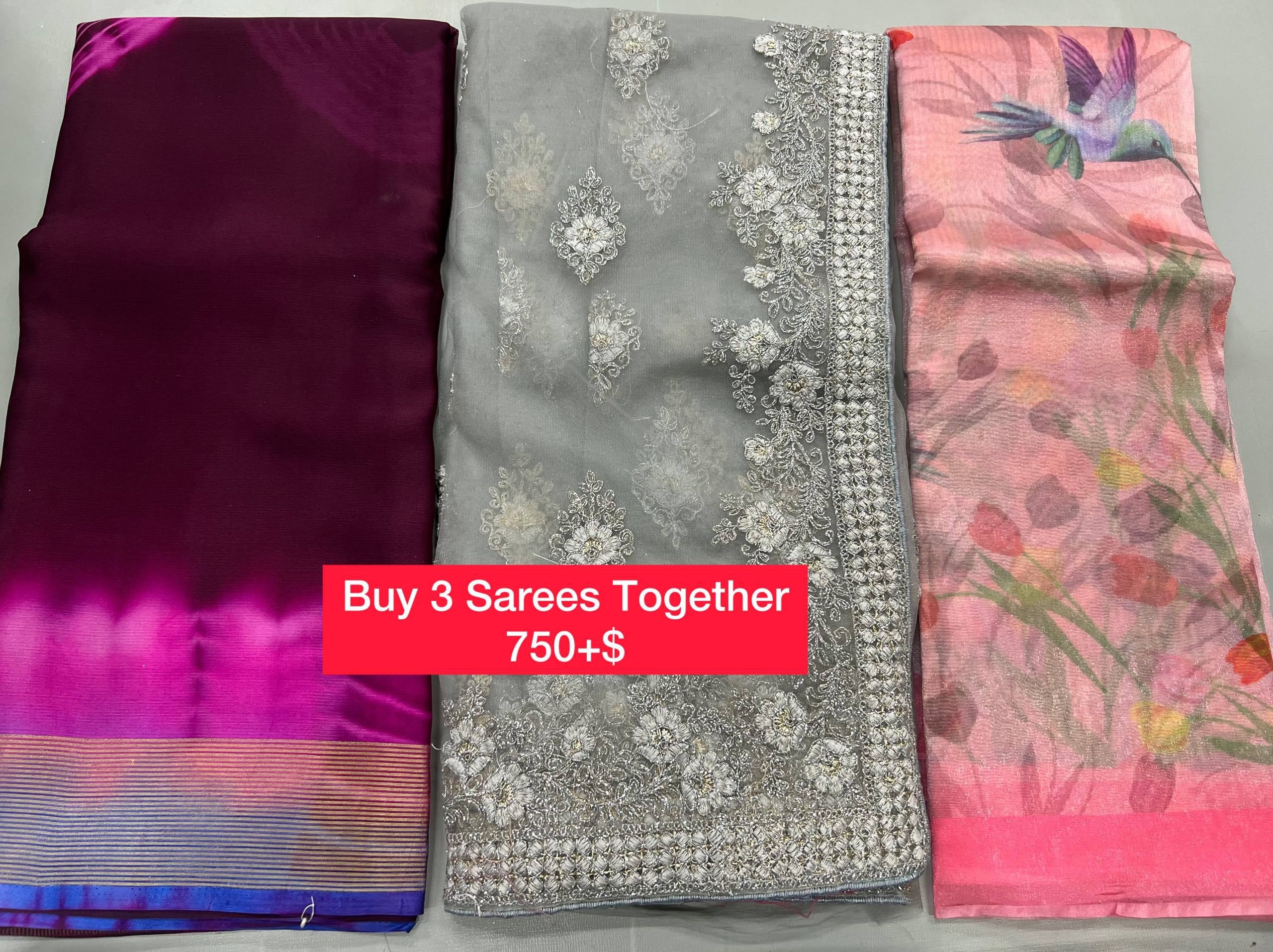 BUY 3 SAREES TOGETHER