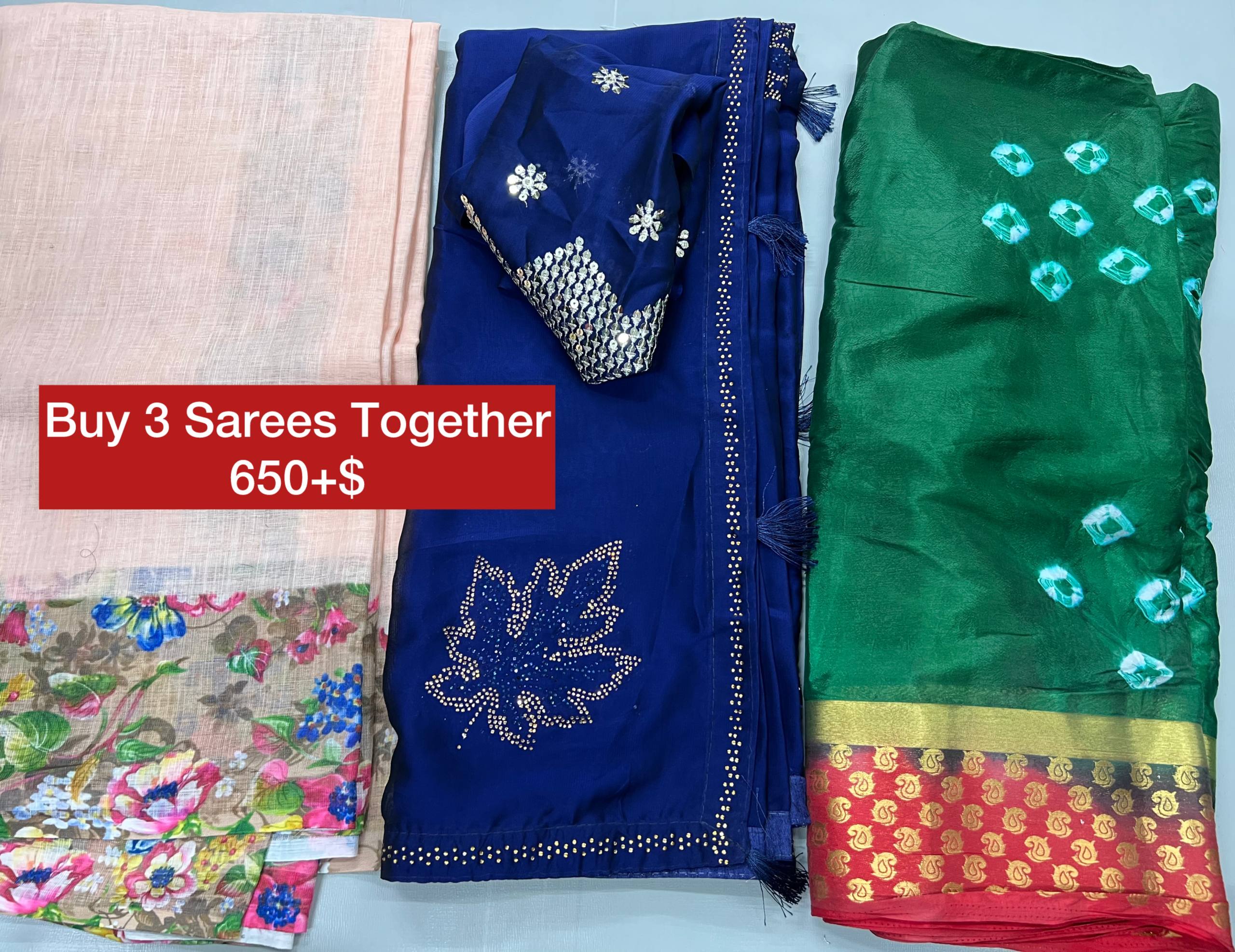 BUY 3 SAREES TOGETHER
