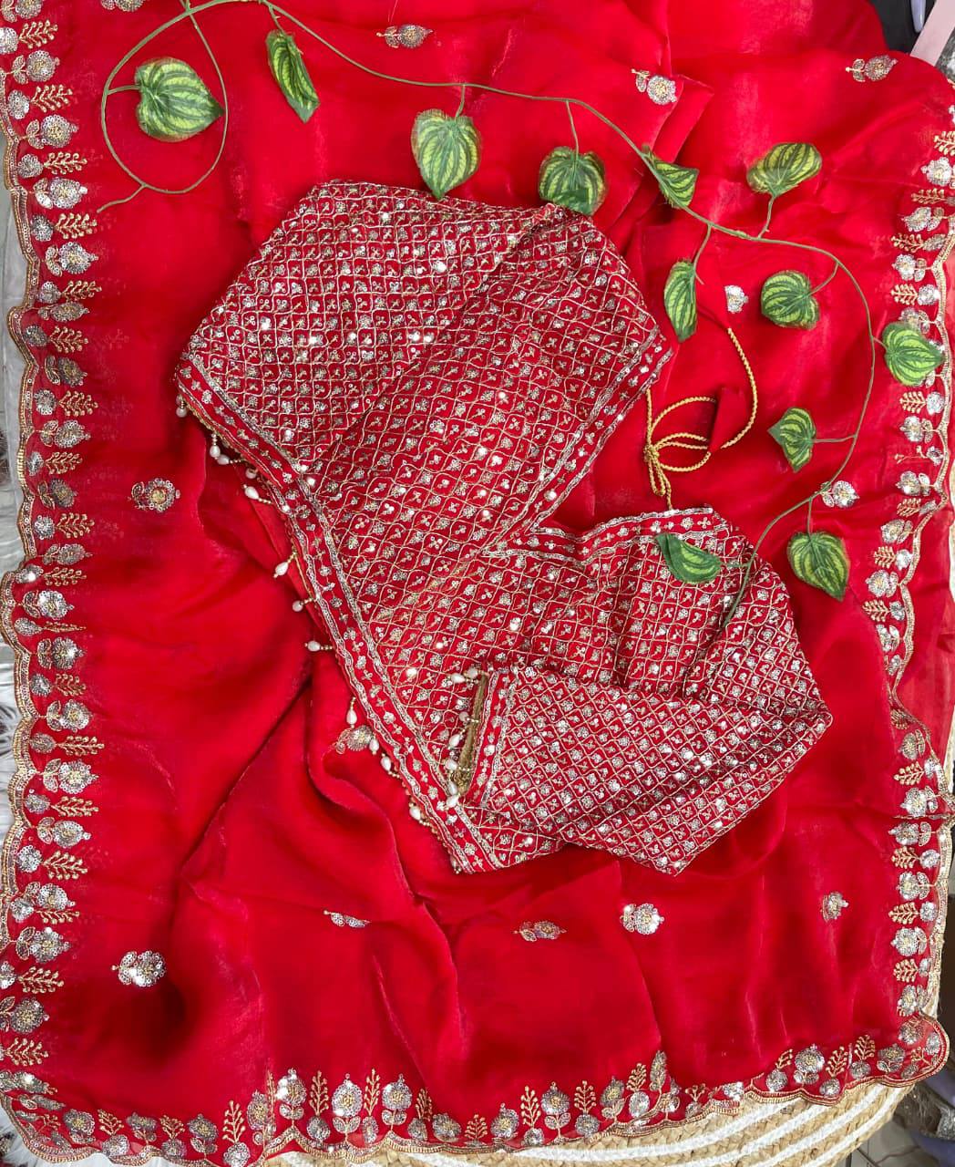 Amira Space Silk 3 mm Sequence Work Saree