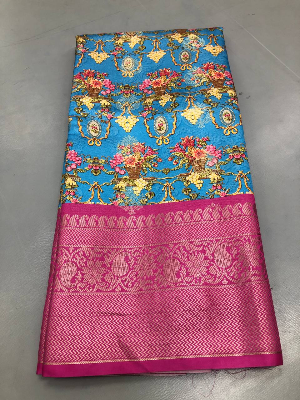 Fancy Designer Organza Sequence & Embroidery Work Saree