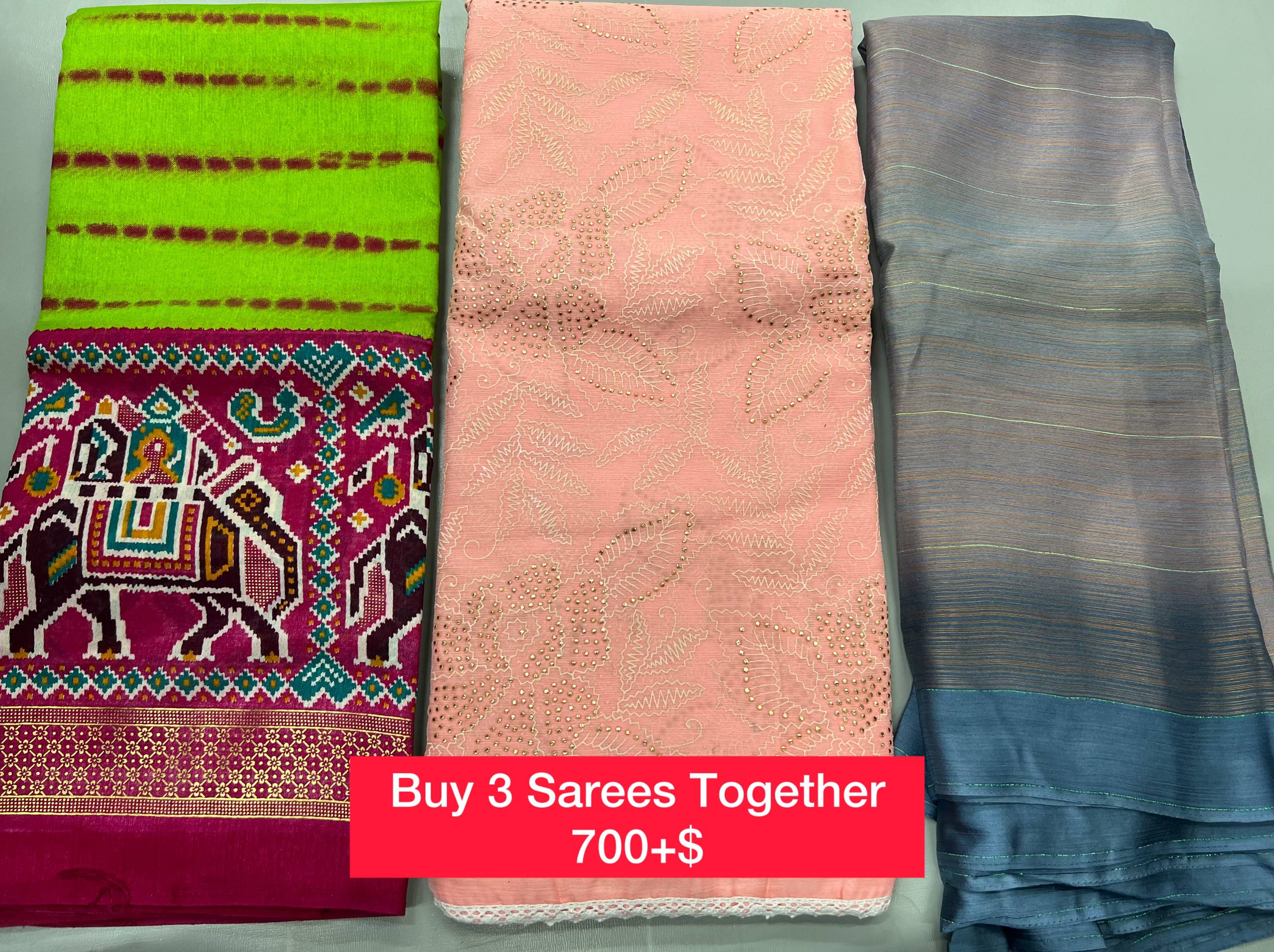BUY 3 SAREES TOGETHER