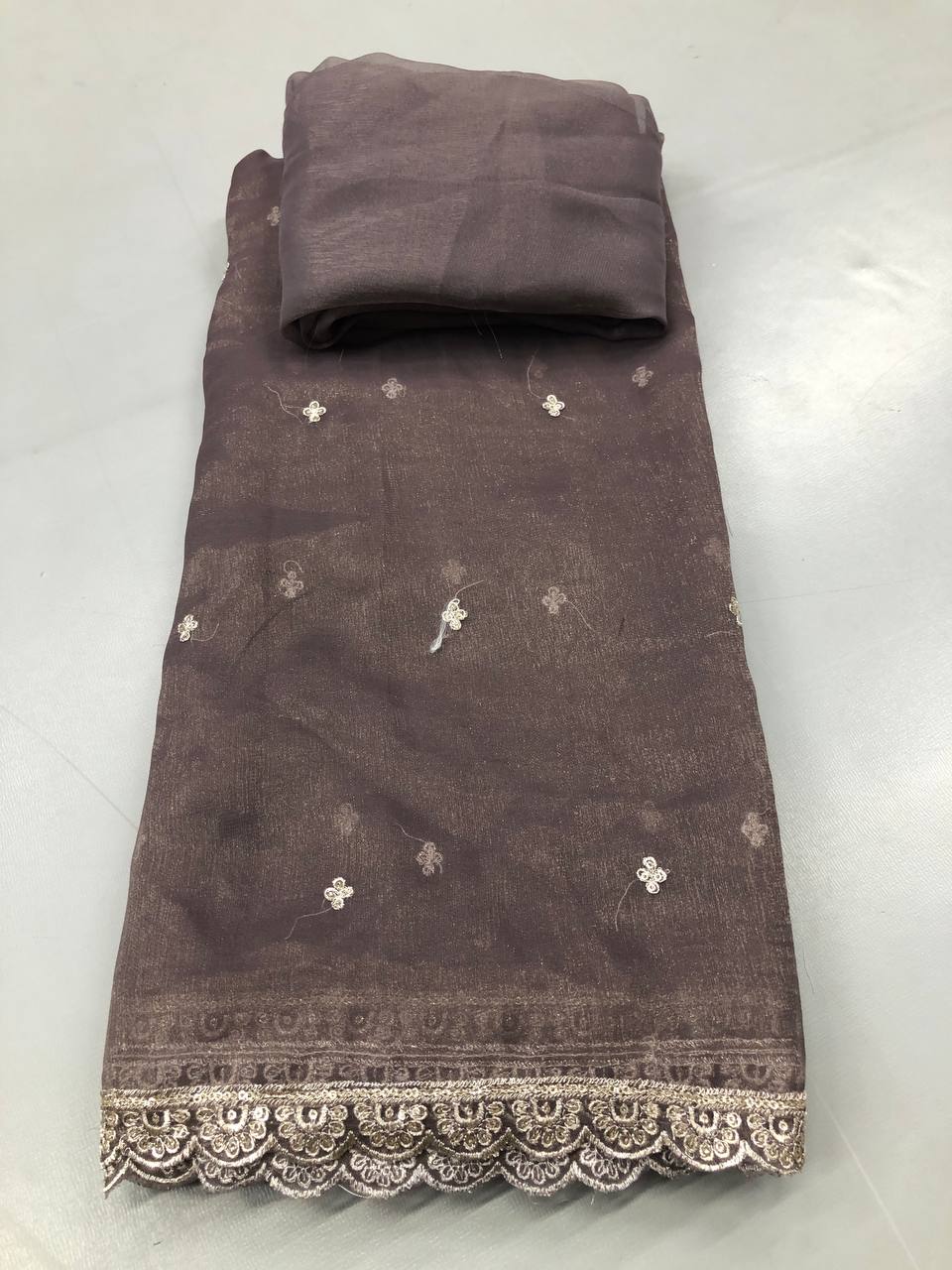 FANCY PRINTED & EMBROIDERY WORK SAREE