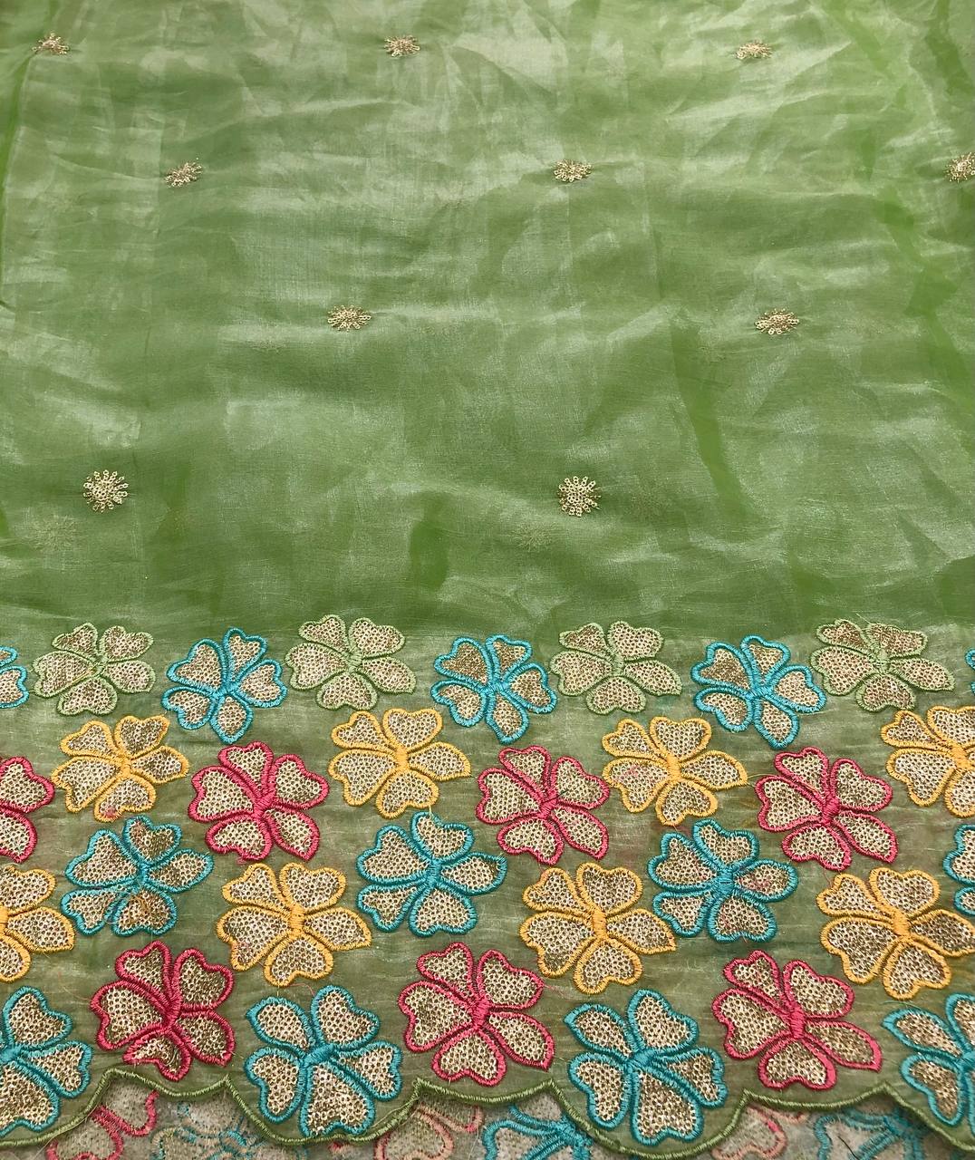 EMBROIDERY & SEQUENCE WORK BLOUSE FABRIC 1 METER