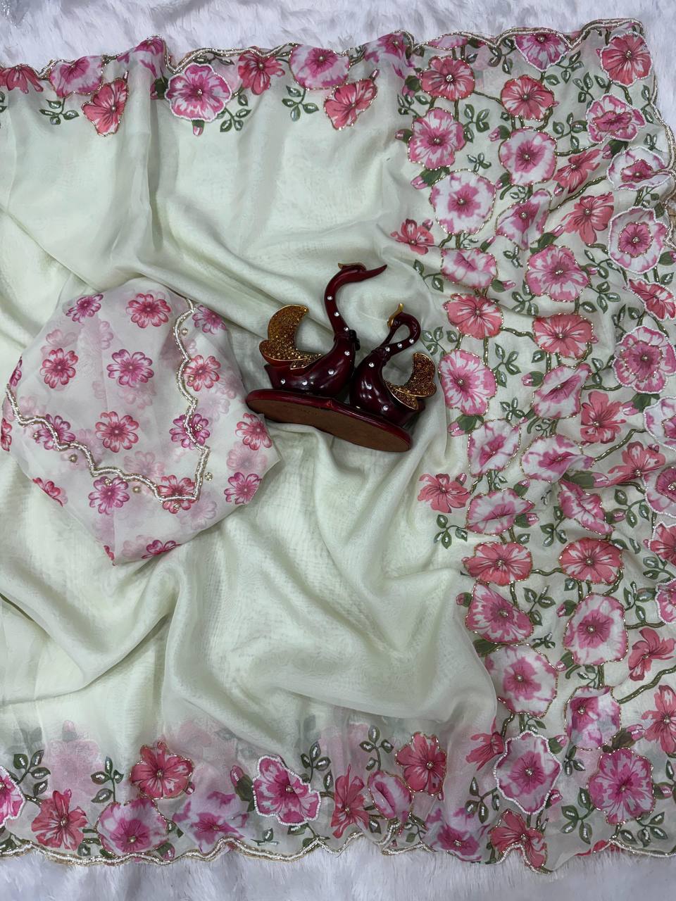 ARIA TEBBY SILK PRINTED SAREE