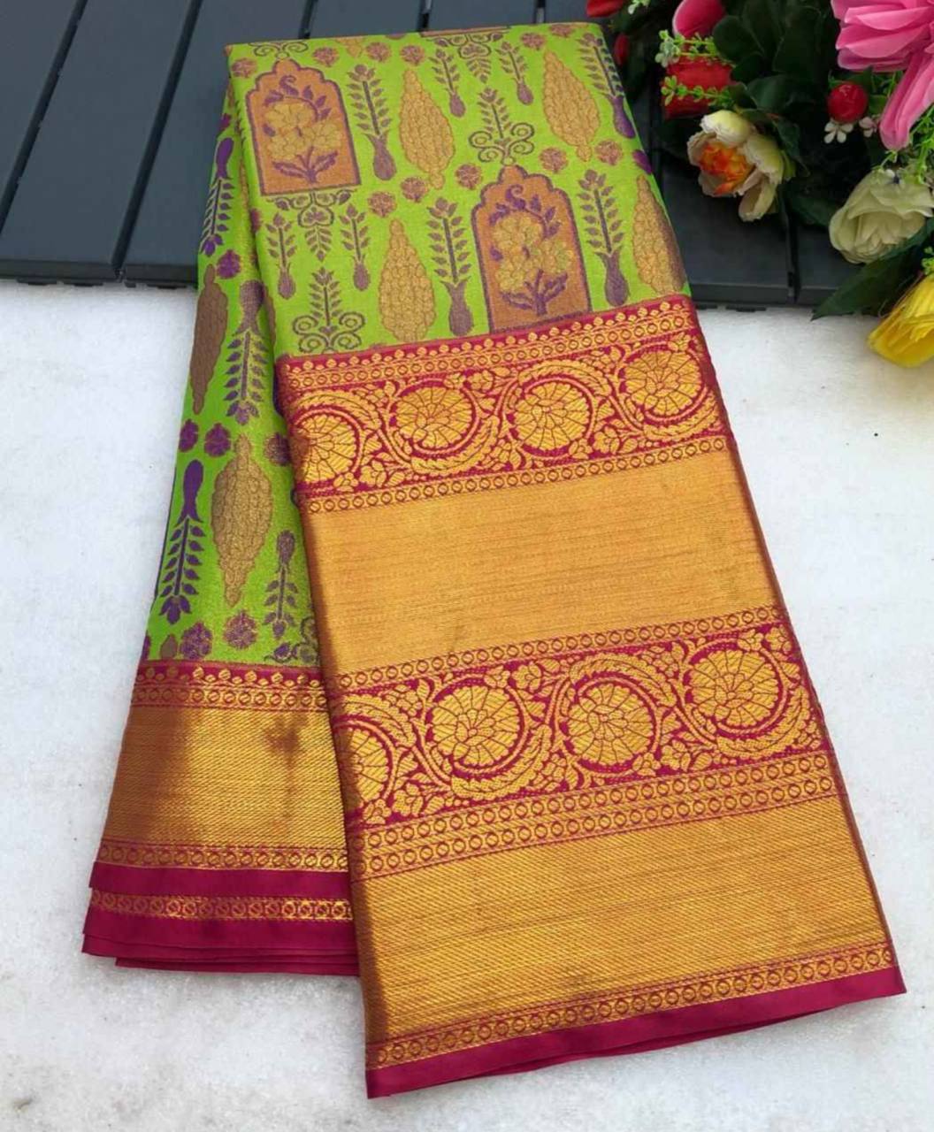 BASIL PATTU SILK SAREE