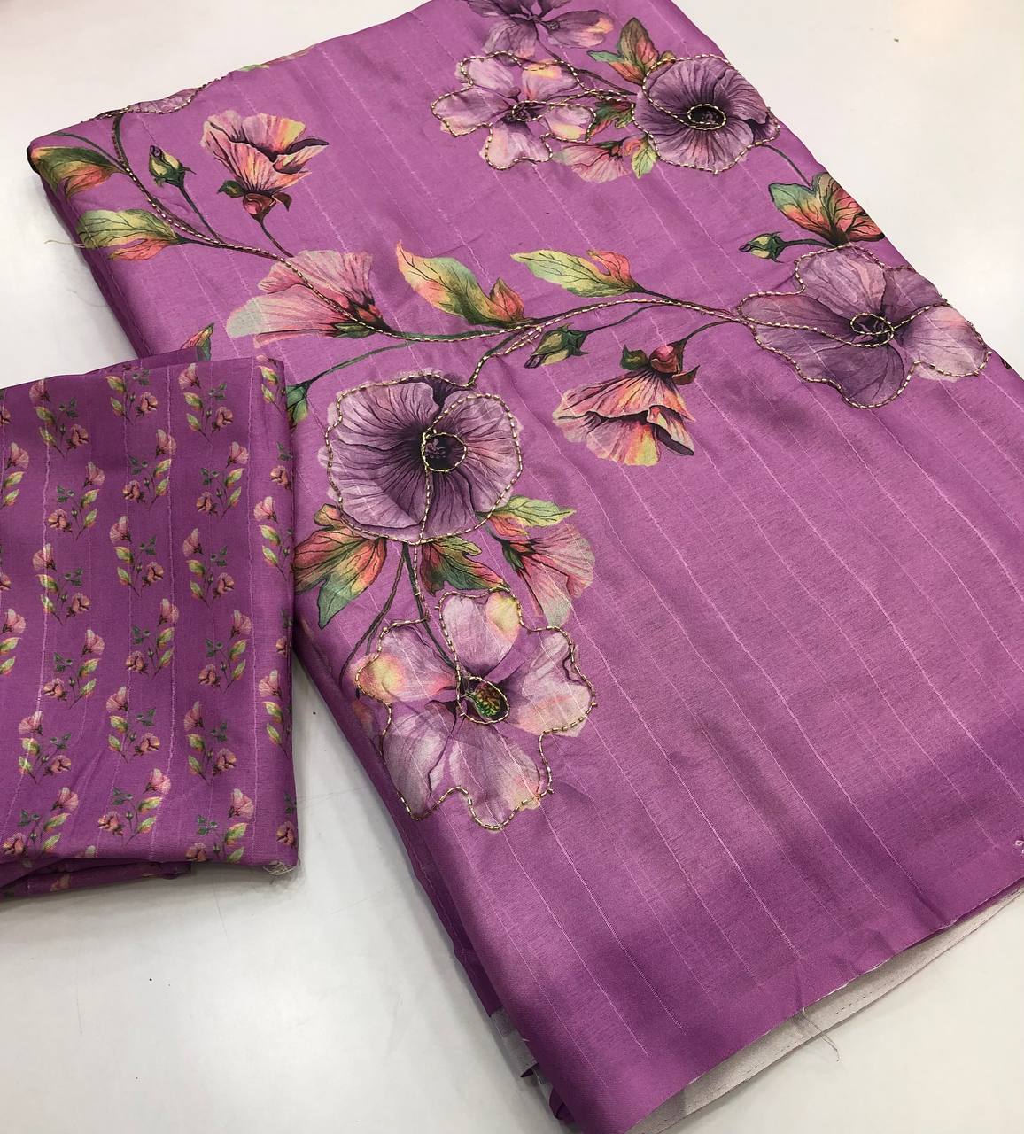 Tebitha Handloom tussar silk Saree