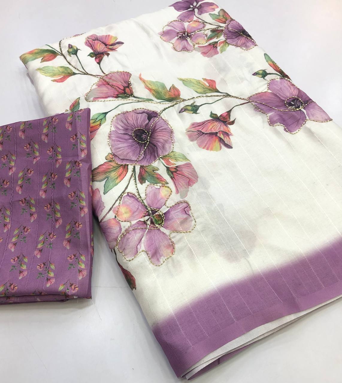 Tebitha Handloom tussar silk Saree