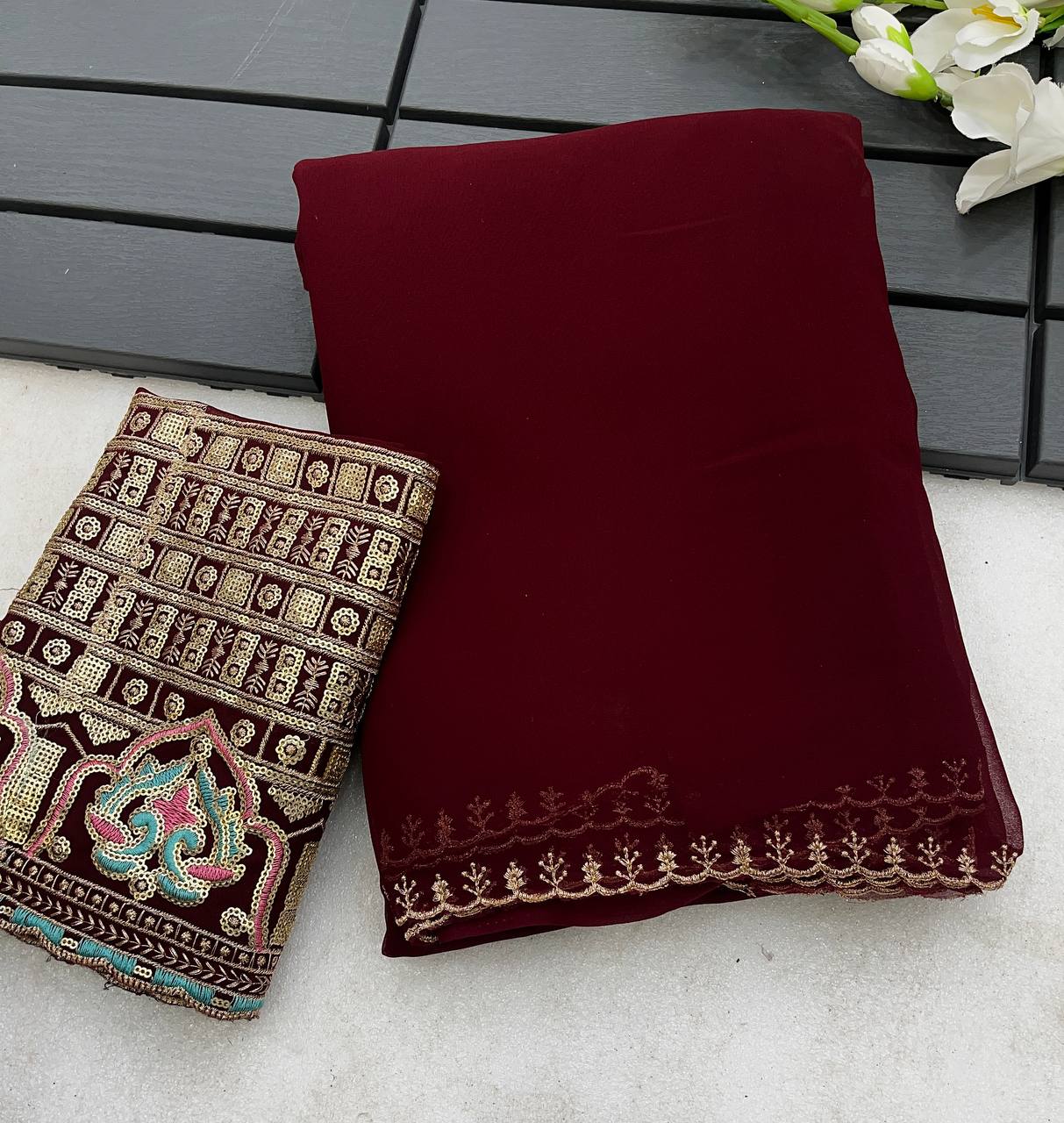ZAFIRA LAUNCHING NEW SOFT GEORGETTE SAREE