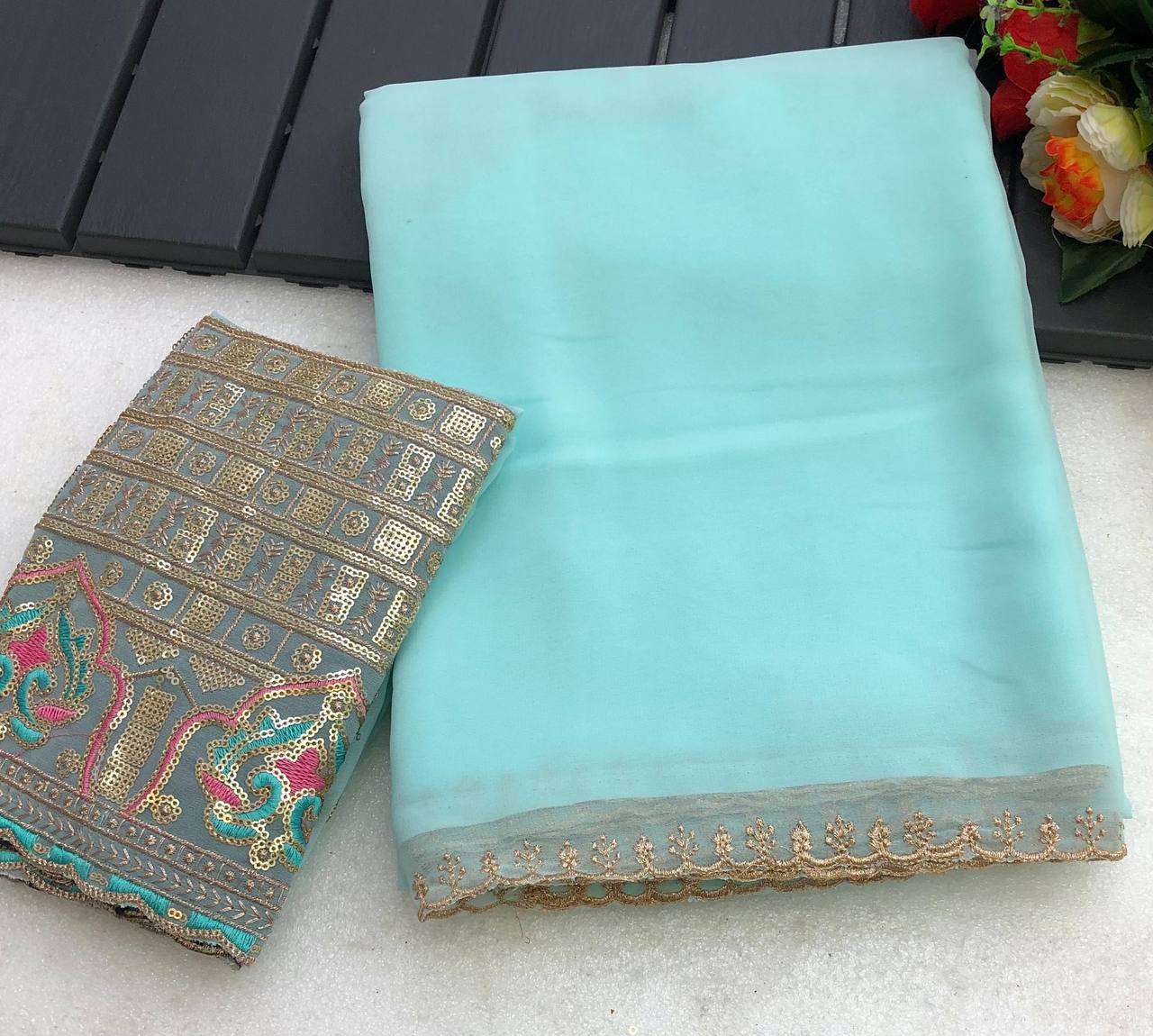 ZAFIRA LAUNCHING NEW SOFT GEORGETTE SAREE