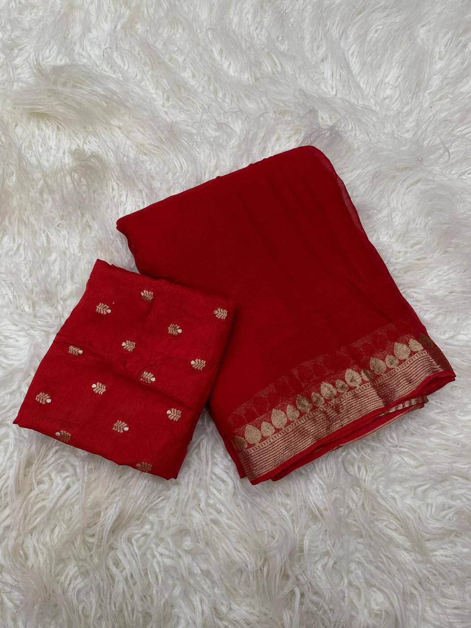 AFROZA VISCOS GEORGETTE SAREE