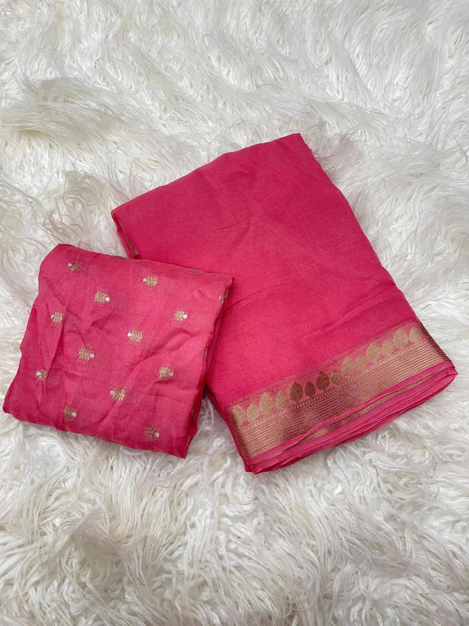 AFROZA VISCOS GEORGETTE SAREE