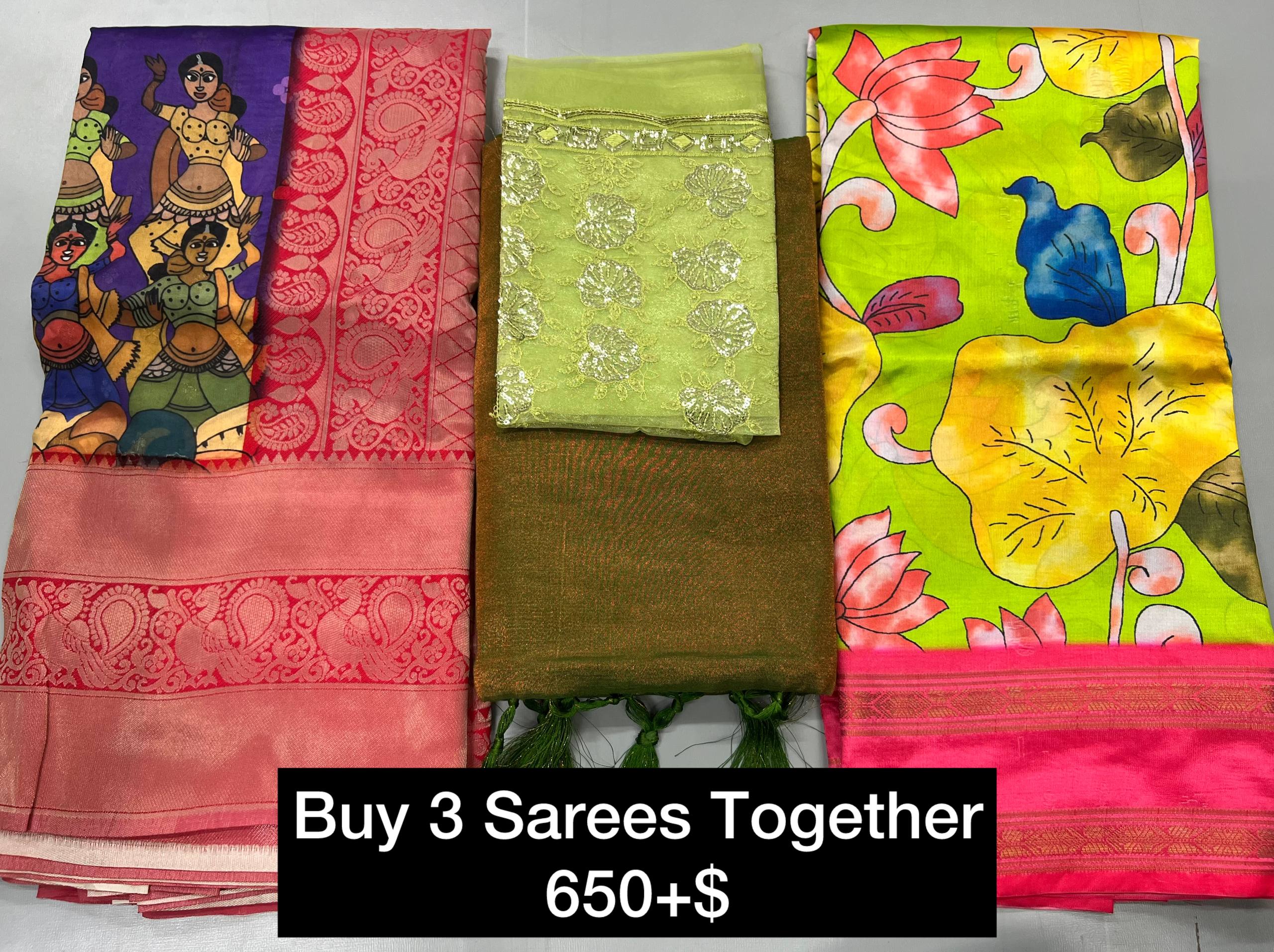BUY 3 SAREES TOGETHER