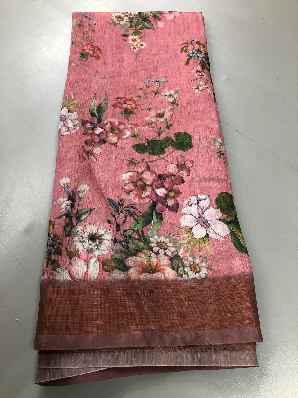 FANCY PRINTED & EMBROIDERY WORK SAREE