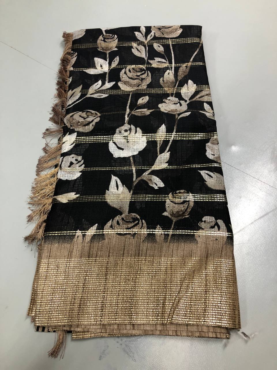 FANCY PRINTED & EMBROIDERY WORK SAREE