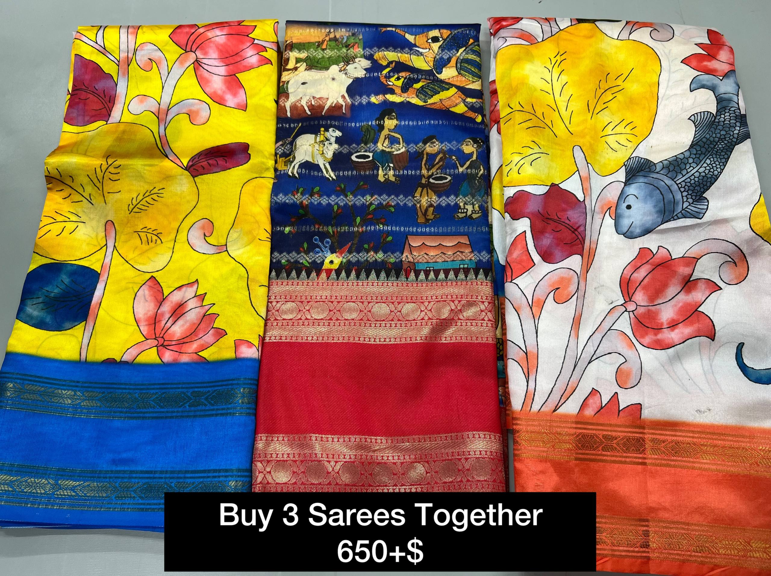 BUY 3 SAREES TOGETHER