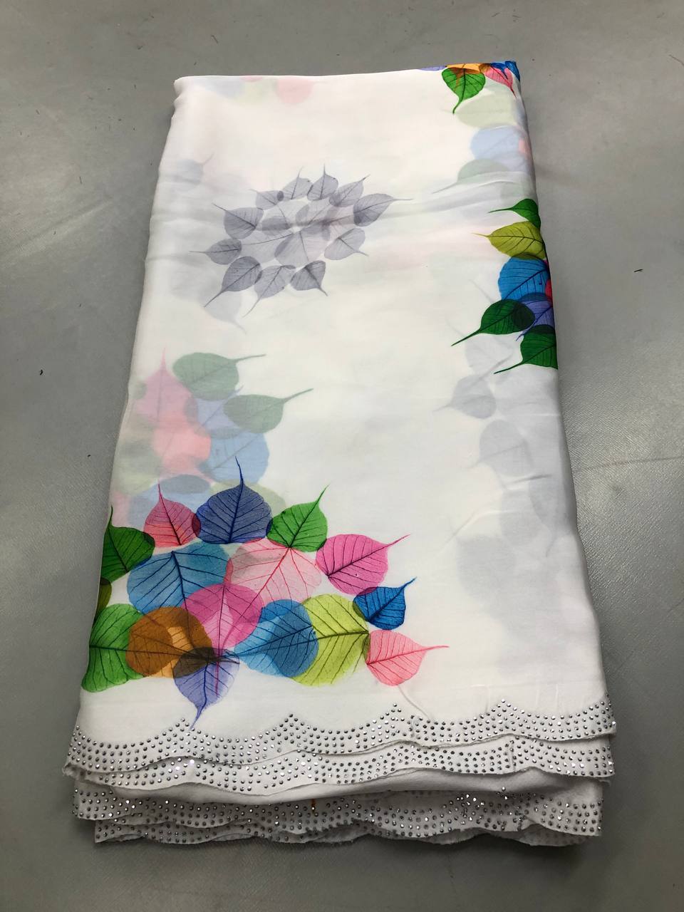 FANCY PRINTED & EMBROIDERY WORK SAREE