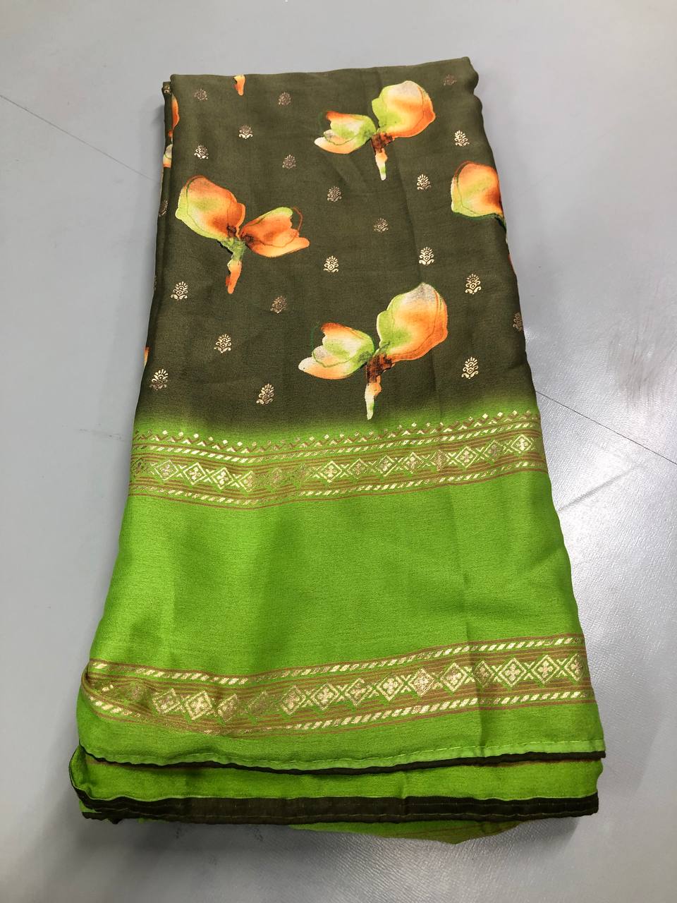 FANCY PRINTED & EMBROIDERY WORK SAREE