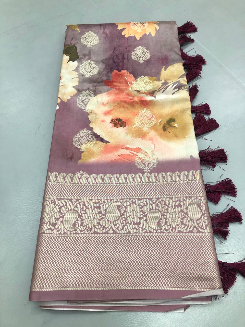 Fancy Designer Organza Sequence & Embroidery Work Saree