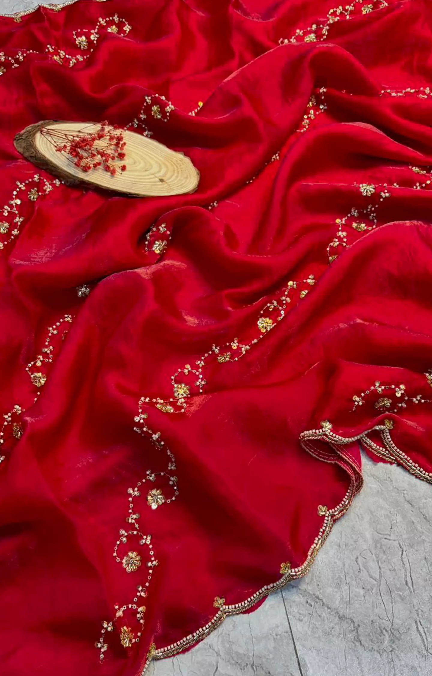 NAZERIN PURE SPACE SILK SAREE