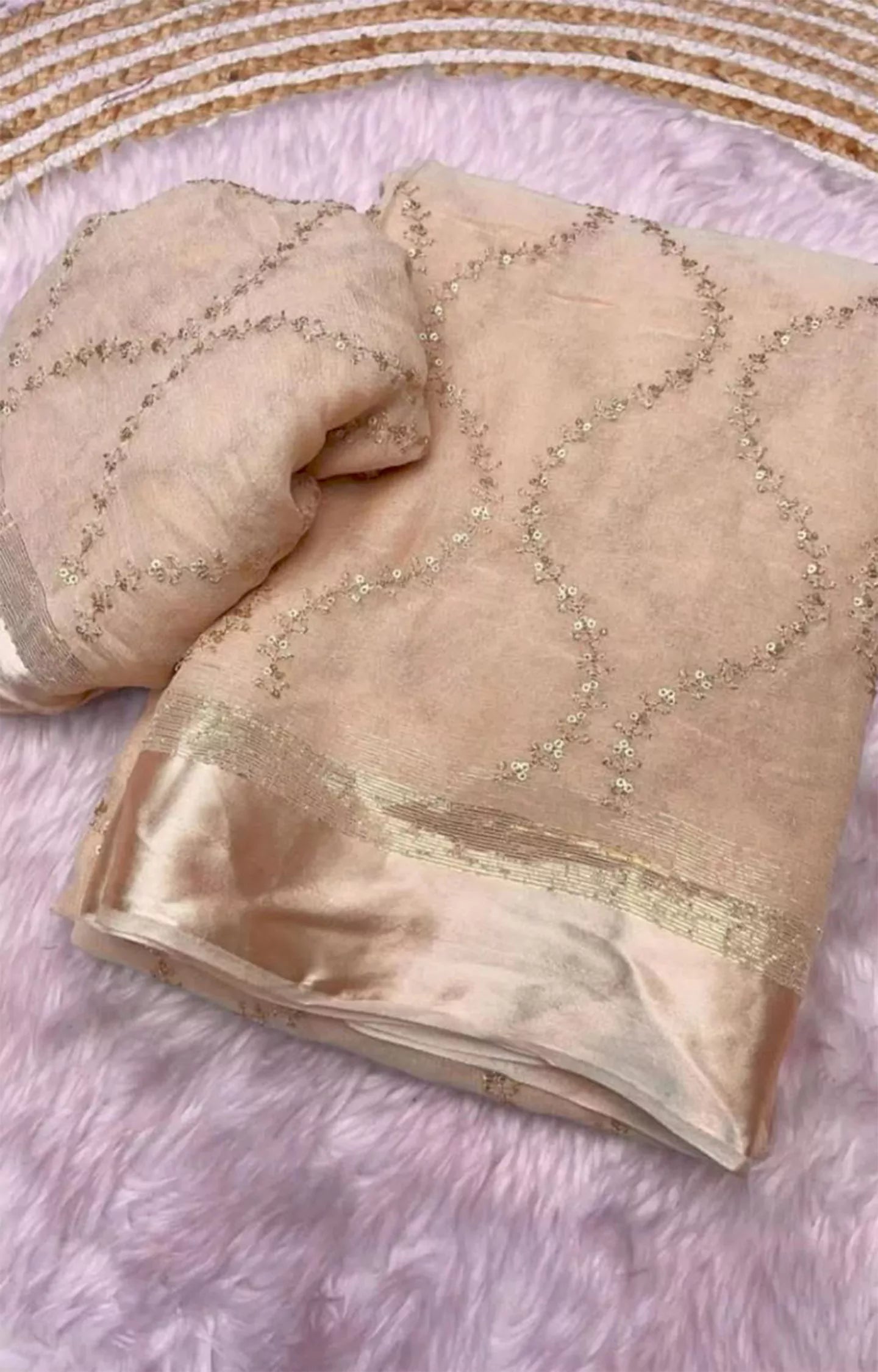 USRAIN LAUNCHING NEW VISCOS CHIFFON SAREE