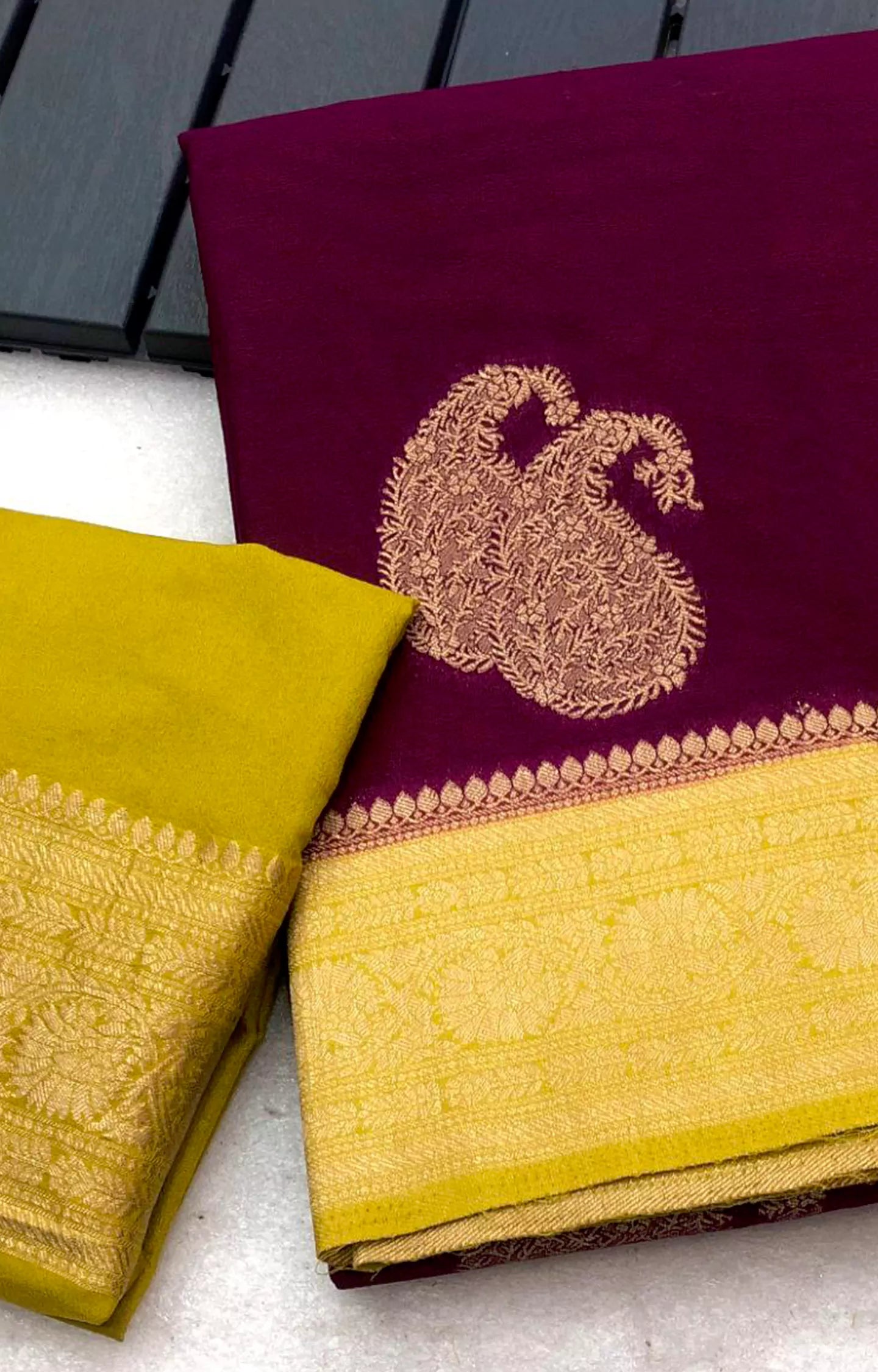 AKIKO KHADI GEORGETTE HAND DYED SAREE