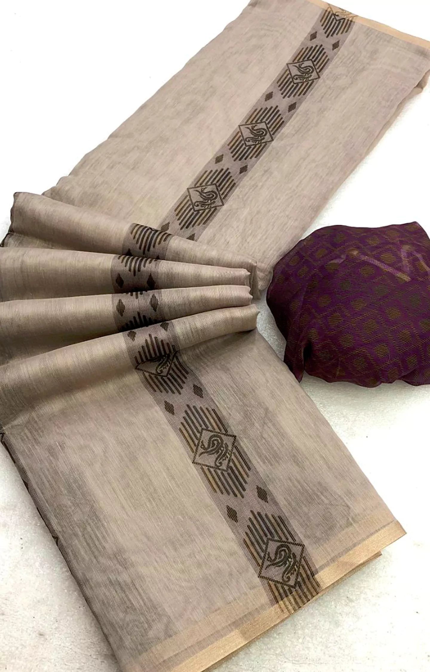 LUCIFER LAUNCHING NEW SOFT CHANDERI PRINTED SAREE