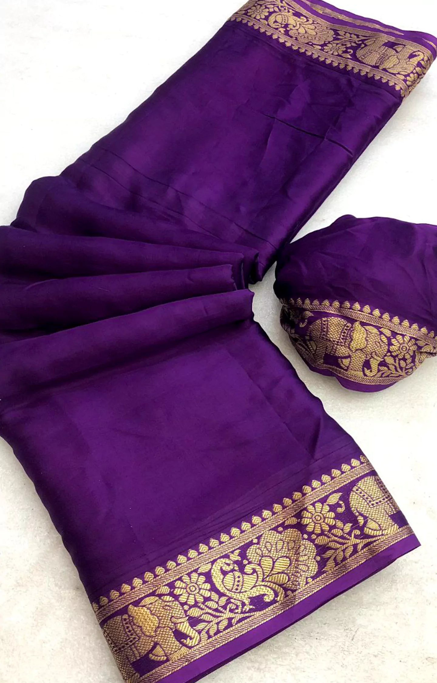 NASHARA SOFT & SMOOTH PURE GAJJI SILK ASREE