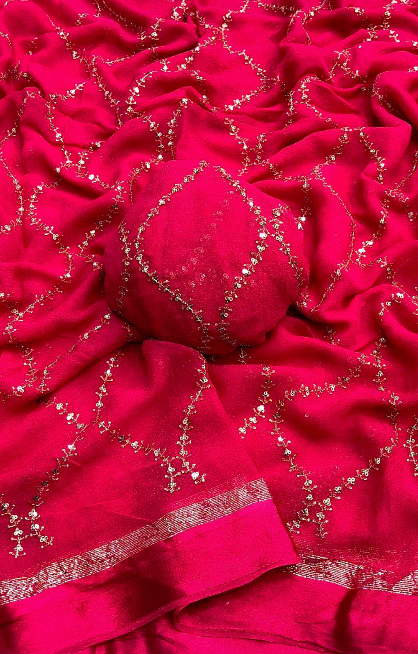 USRAIN LAUNCHING NEW VISCOS CHIFFON SAREE