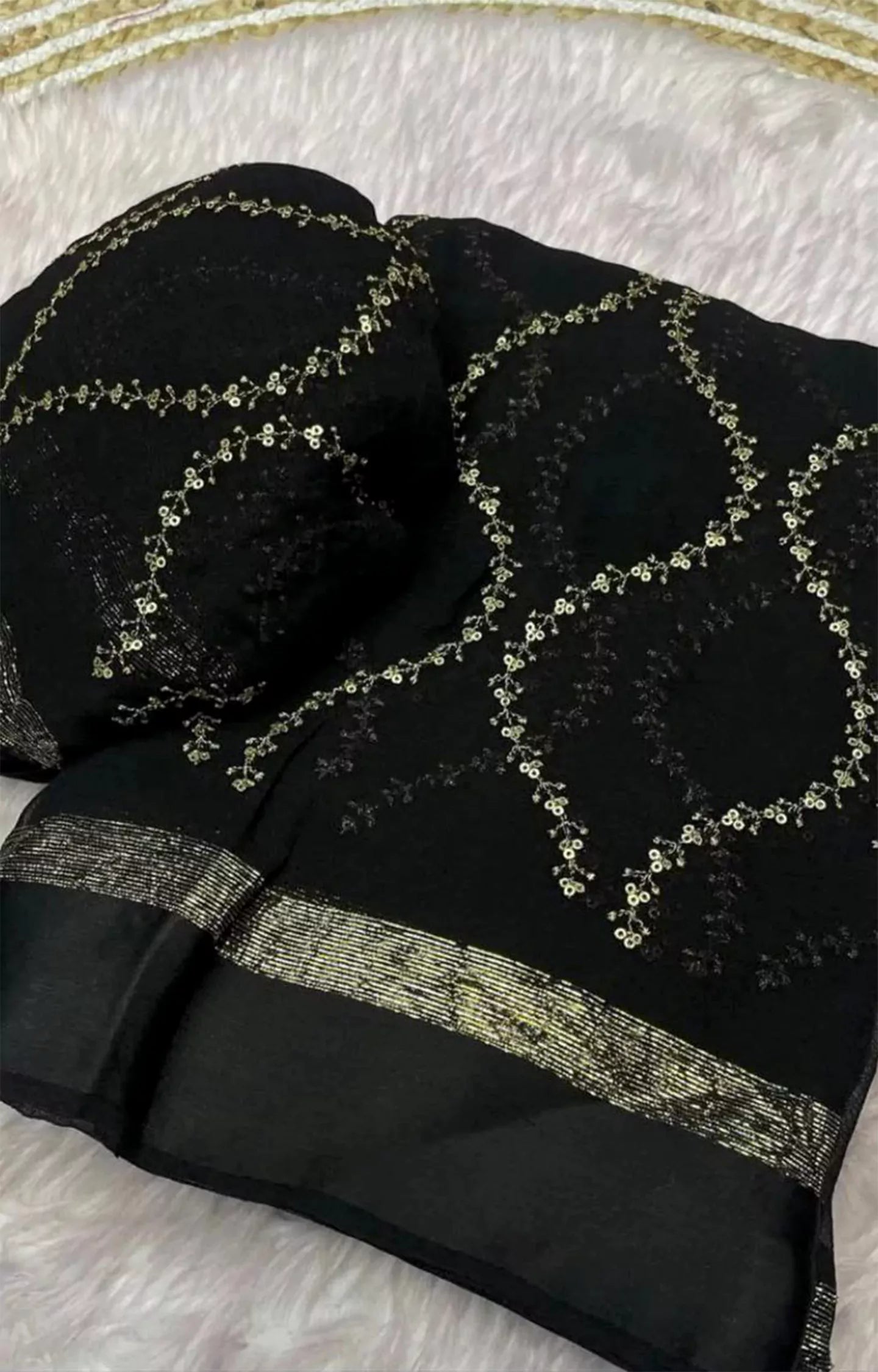 USRAIN LAUNCHING NEW VISCOS CHIFFON SAREE