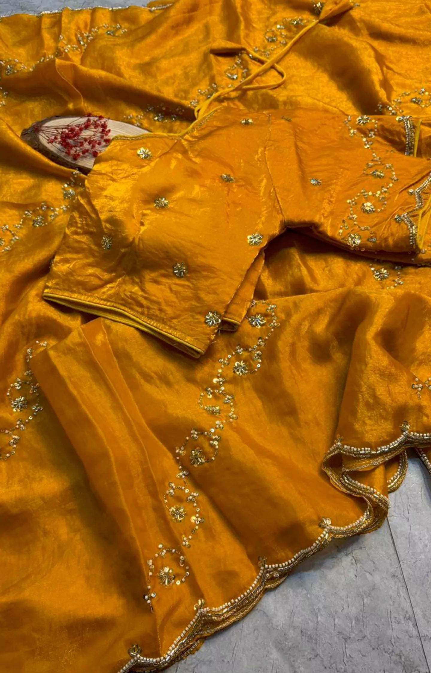 NAZERIN PURE SPACE SILK SAREE
